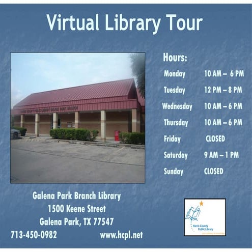 Freeman Branch Library Virtual Tour | PPTX