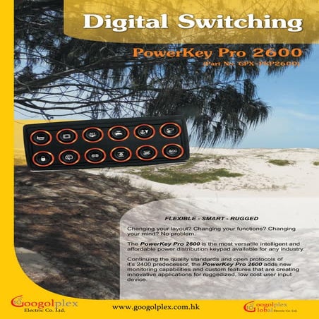 Googolplex Electric PKP2600 Keypad | PDF