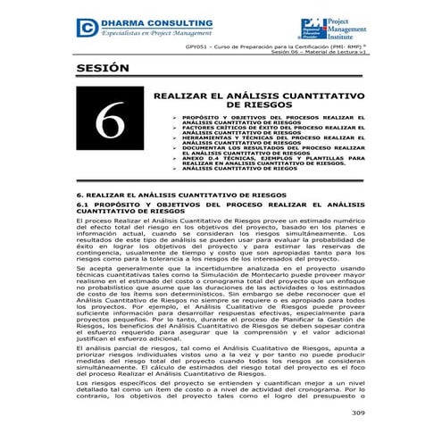 Taller de Preparación para la Certificación (PMI-RMP)® - Realizar el Análisis...