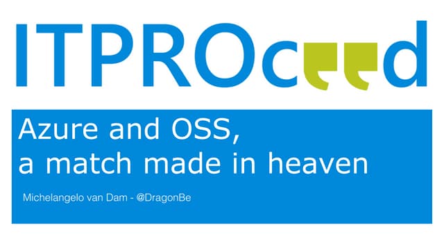 Azure and OSS, a match made in heaven
