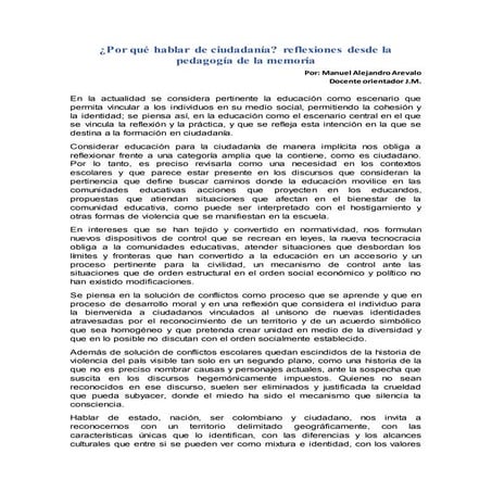 Pedagogia de la memoria 2014 upn