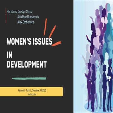 GR.12 GE E Report- Women’s Issues in Development | PDF