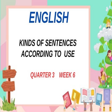 Kinds of Sentences according to its uses
