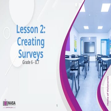 Grade 06 - W11 - Creating-Surveys online.pptx