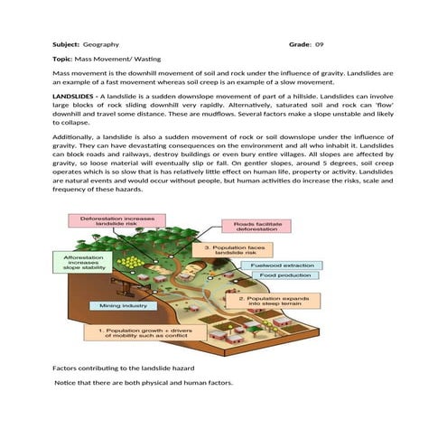 Grade 09 Weekes two  - Mass Movement.docx