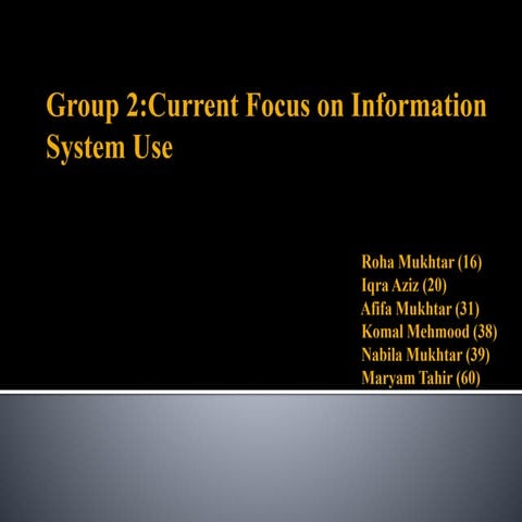 Gr 2   current focus on is use