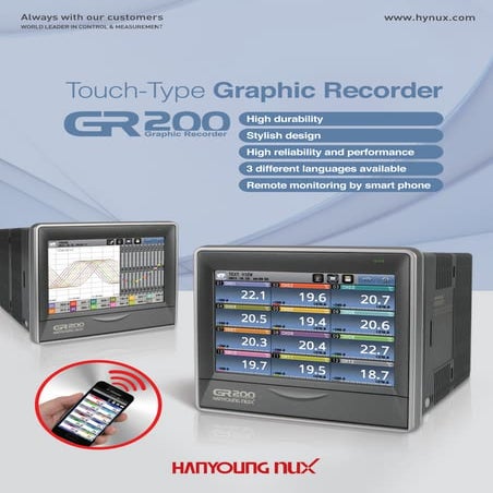 Registrador GR200 - Hanyoung NUX (www.nammisa.com)