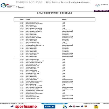 Programa Horário dia 3