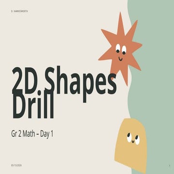 Interactive 2D Shapes Drill for Grade 2 Math Students | PPTX