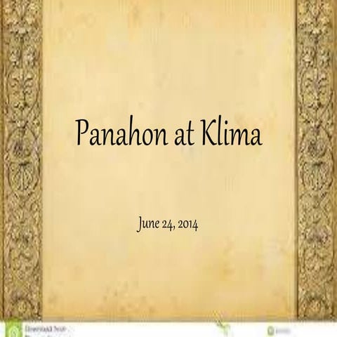 Gr 5 panahon at klima