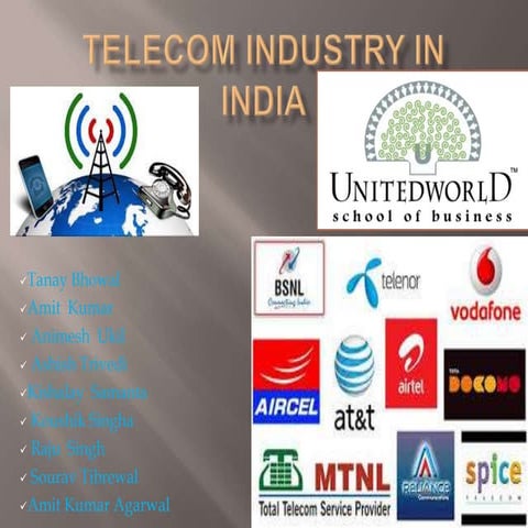 Presentation on  telecom industry in India