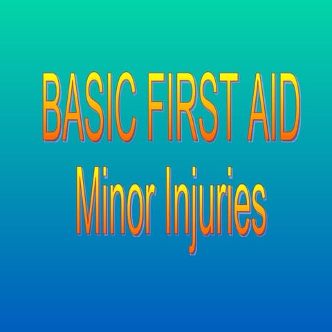 Gr9 lesson3minorinjuries