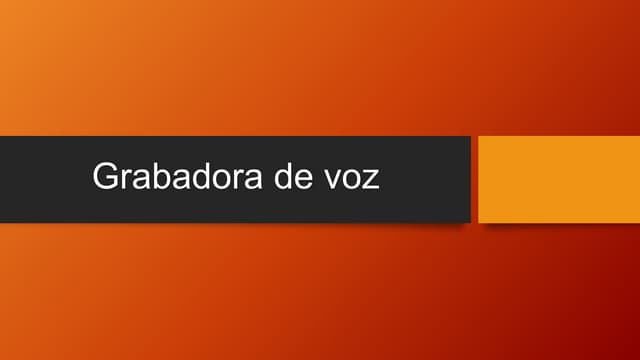 Grabadora de voz