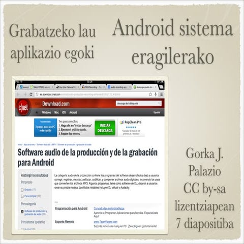 Grabazio aplikazioak android