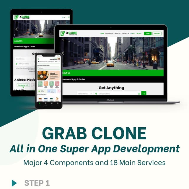 Grab Clone All in One Super App Development .pdf