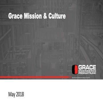 Grace Engineered Products Culture Document- Mission and Culture