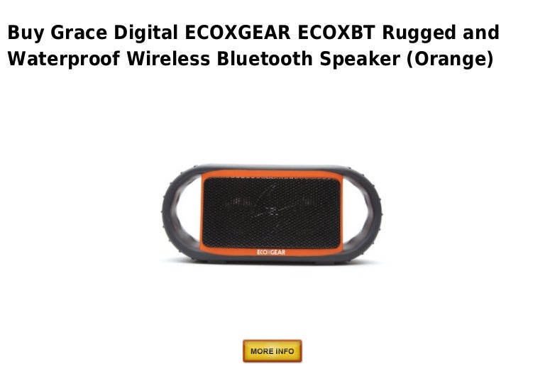 ecoxbt waterproof bluetooth speaker