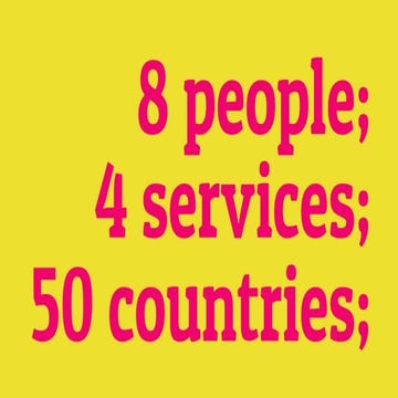 8 PEOPLE, 4 SERVICES, 40 COUNTRIES - Wojciech Gaca