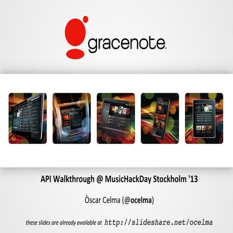 Gracenote API - MusicHackDay