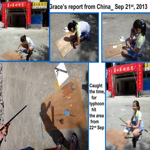 Shenzhen, China - Eratosthenes measure on sept 2013