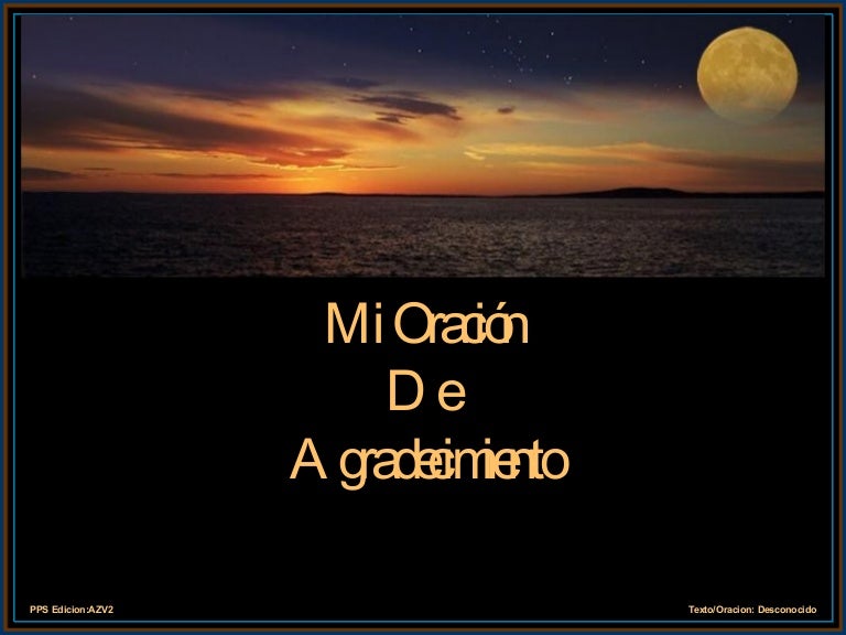 Gracias Dios Por La Semana