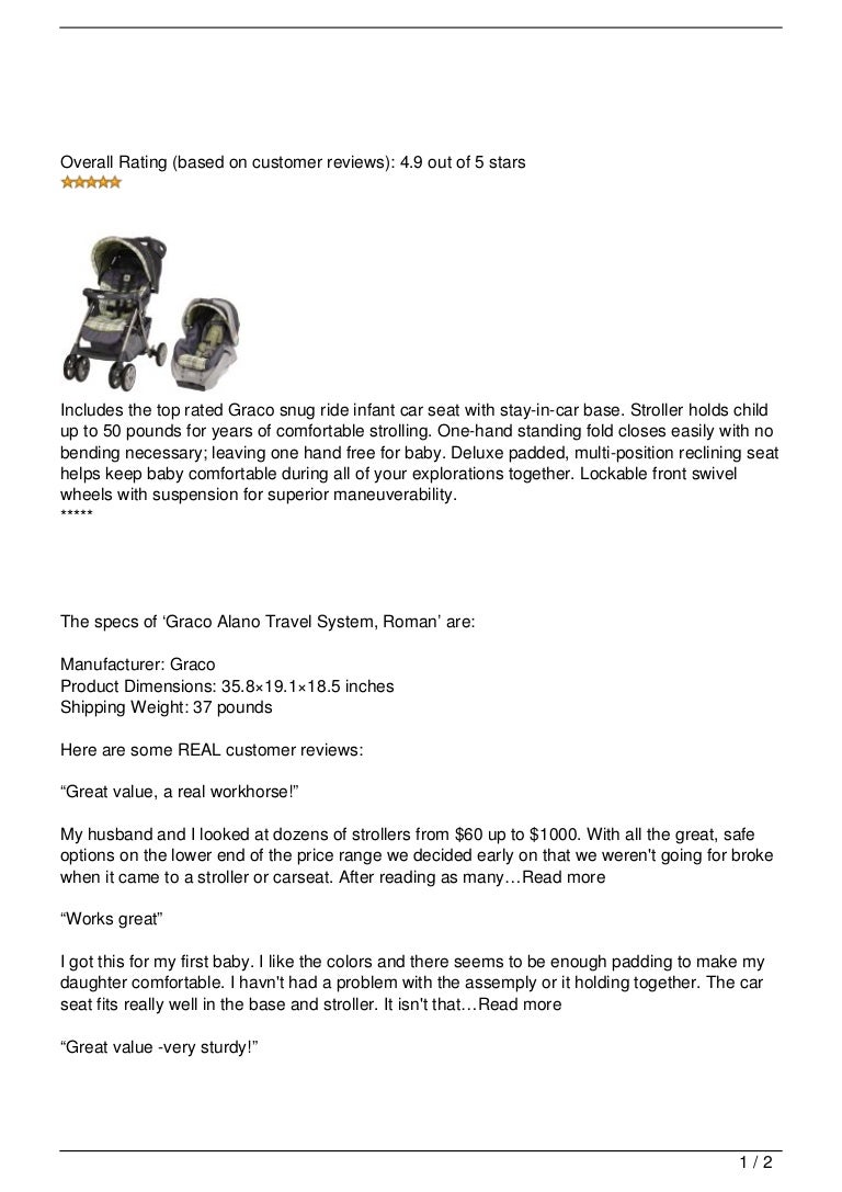 graco alano stroller