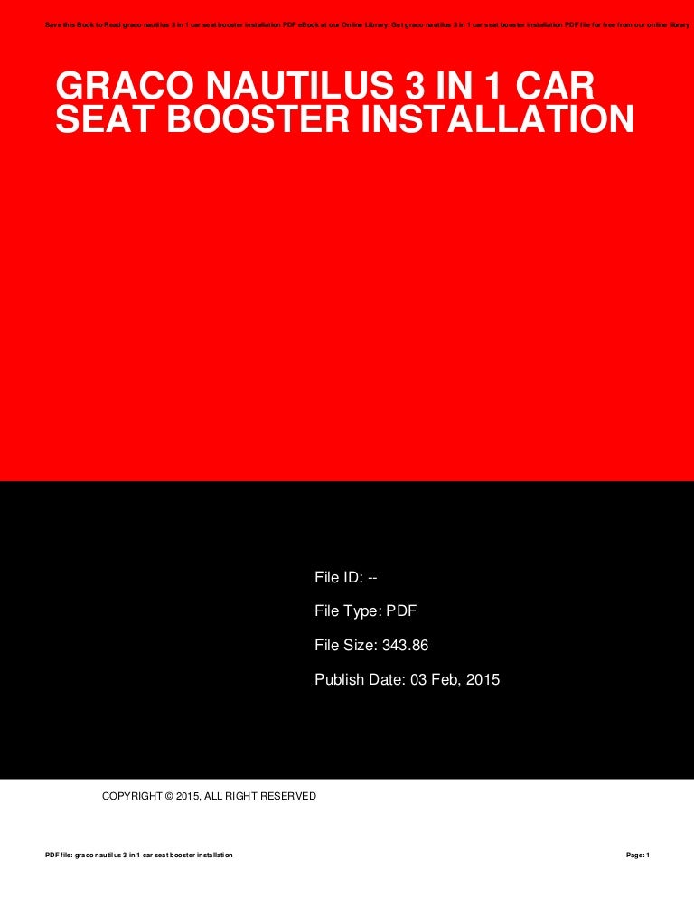 nautilus booster seat