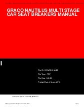 graco multi stage car seat