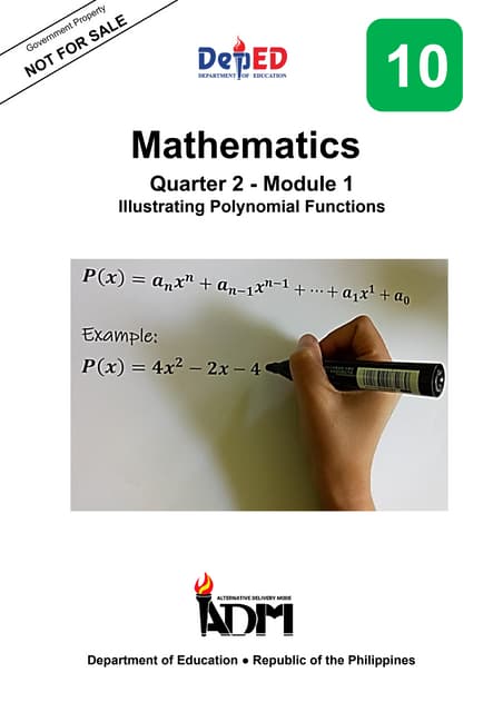 Grade10 Quarter2 Module1 Illustrating Polynomial Functions Version3 Pdf Grade10 Quarter2 Module1 Illustrating Polynomial Functions Version3 Pdf