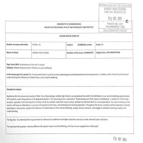 GRADE 11 NOTES LIFE ORIENTATION visual data 8