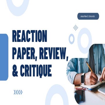 Critique Paper Example Power Point by GD | PPTX