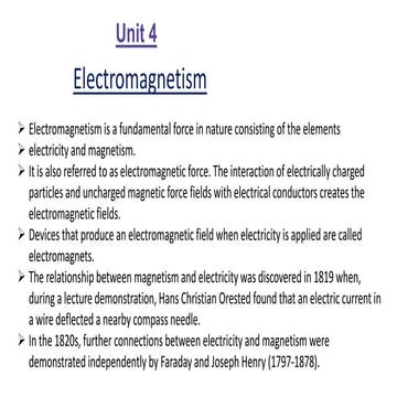 Electromagnetic induction, grade 12 physics