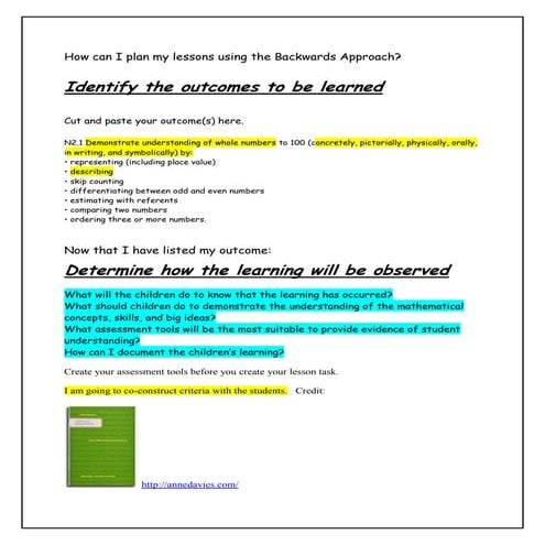 Grade 2 co constructing criteria lesson on number