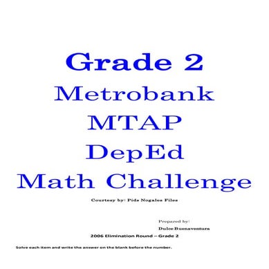 Grade 2 mtap reviewer