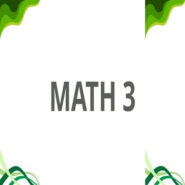 PowerPoint for Grade 3 Mathematics Lines | PPTX