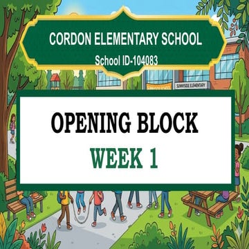 Interactive Opening Block Activities for Grades 7-12: Orientation ...
