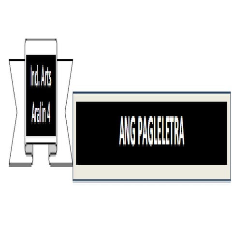 Grade 4  e.p.p. industrial arts quarter 4 aralin 4 - ang pagleletra