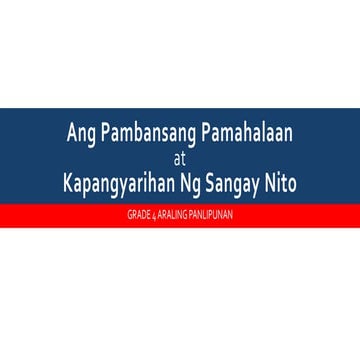 Grade 4 Araling Panlipunan 