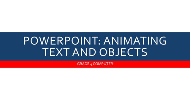 Grade 4 Computer 