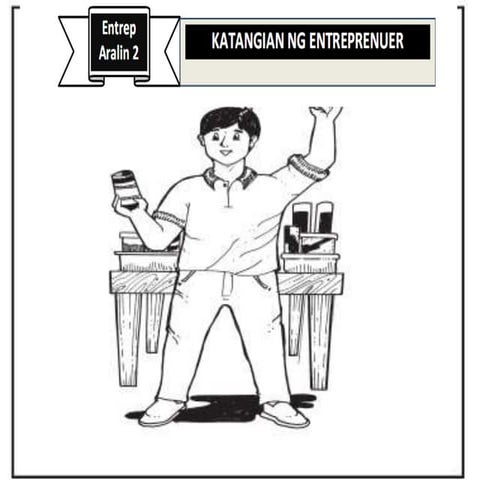 Grade 4 E.P.P. Quarter 1 Week 1 Aralin 2  Katangian ng Entrepreneur