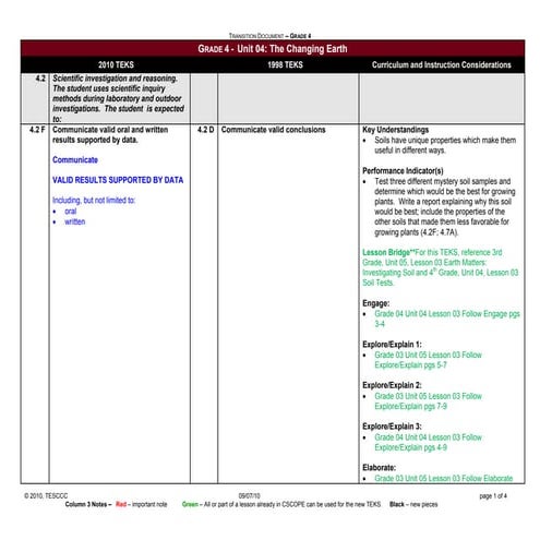 Grade 4 unit 4 td blue