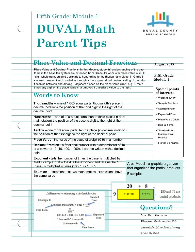 Grade 5 module_1