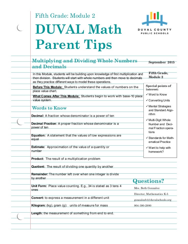 grade 5 letter invitation 2 module Grade letter 5 parent