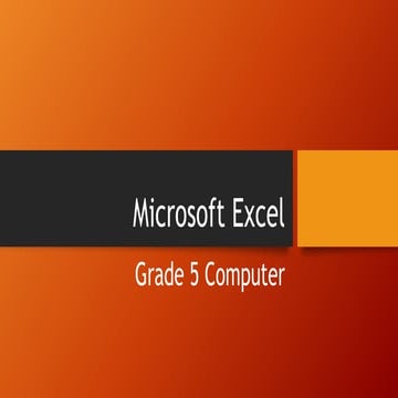 Grade 5 COMPUTER | PPT