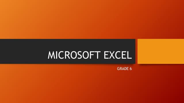 Grade 6 COMPUTER