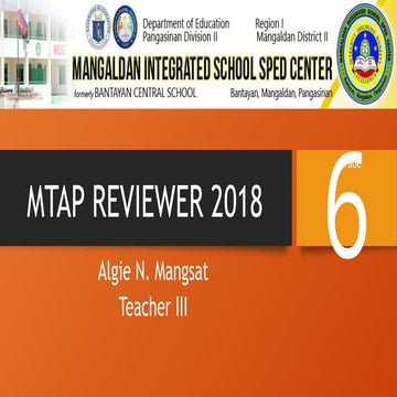 Grade 6 Mathematics Quiz Reviewer 2018 Pptx