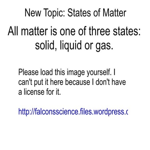 Grade 6 states of matter