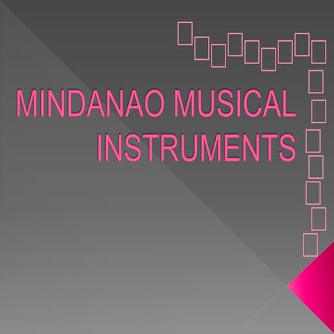 Muslim Mindanao Instruments