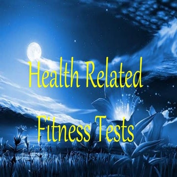 Grade 7 health related fitness test