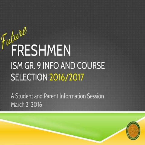 Grade 8-9 Course Selection Presentation 2015-2016.ppt
